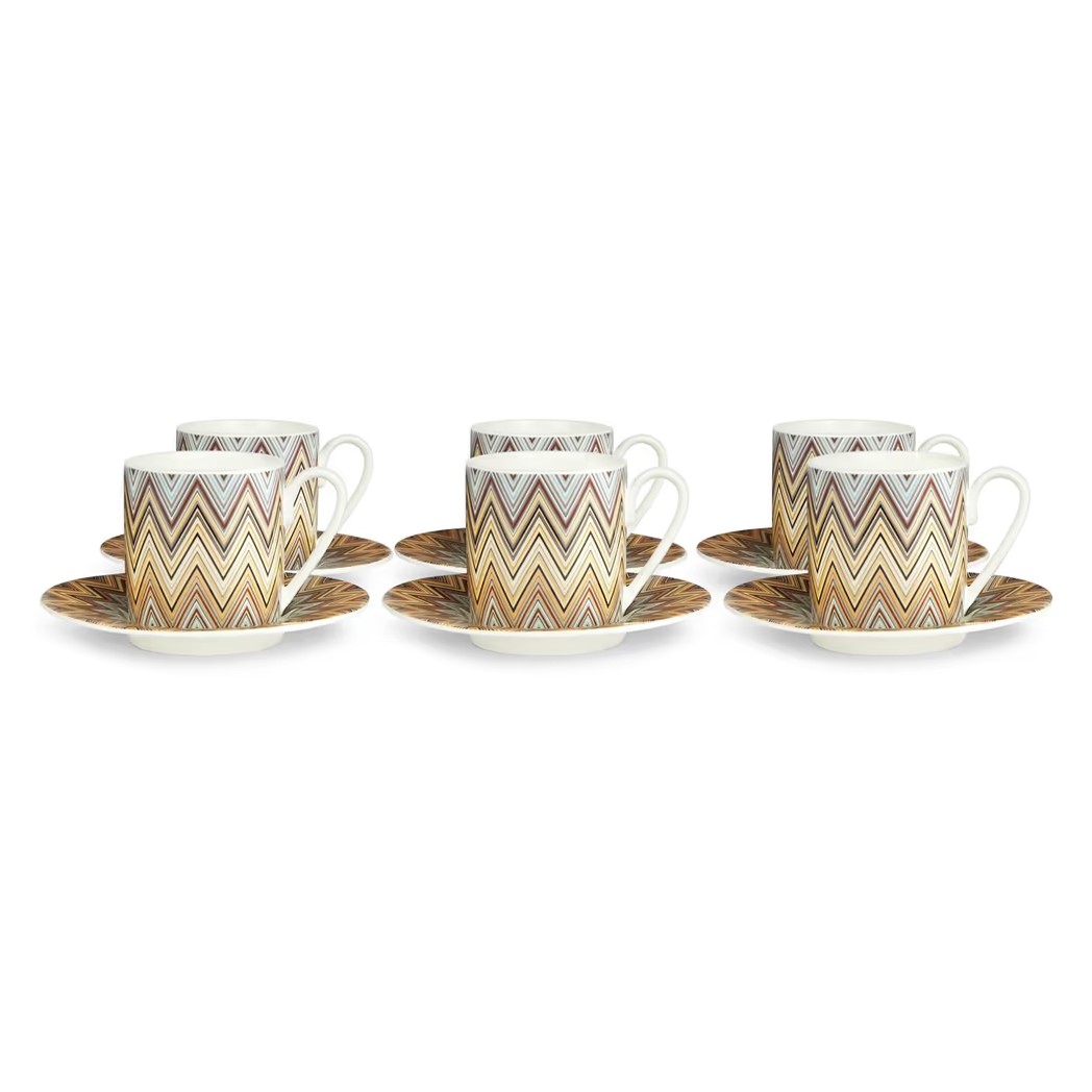 ZIG ZAG Set 6 Pz. Tazza Caffe' Missoni