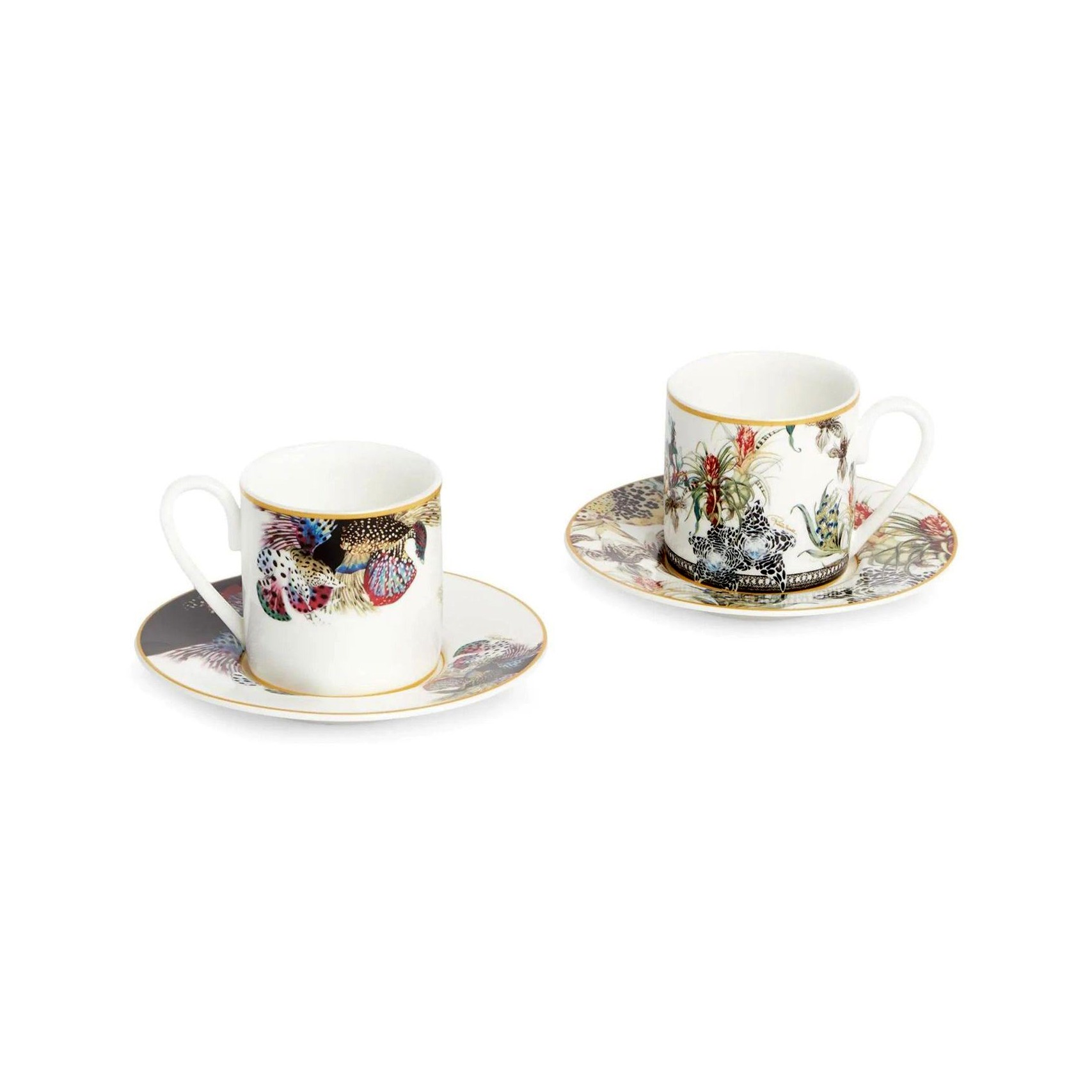 Flowers Set 2 Tazze Caffè Roberto Cavalli