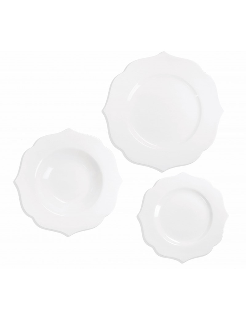 Tavola 18 Pz Queen New Bone China Brandani
