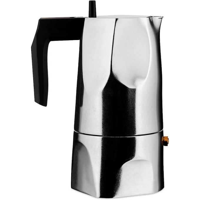 Caffettiera una tazza Ossidiana Alessi