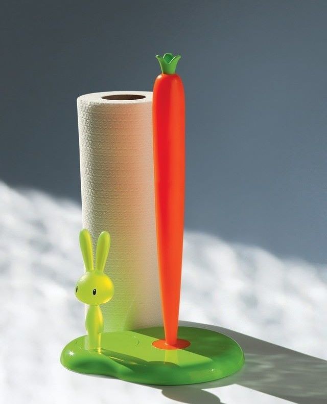 Portarotolo verde 30cm Bunny & Carrot Alessi