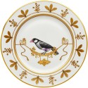 Piatto segnaposto Voliere Padda 31cm Richard Ginori 1735