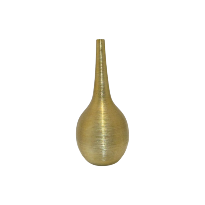 Vaso ceramica punta dorato