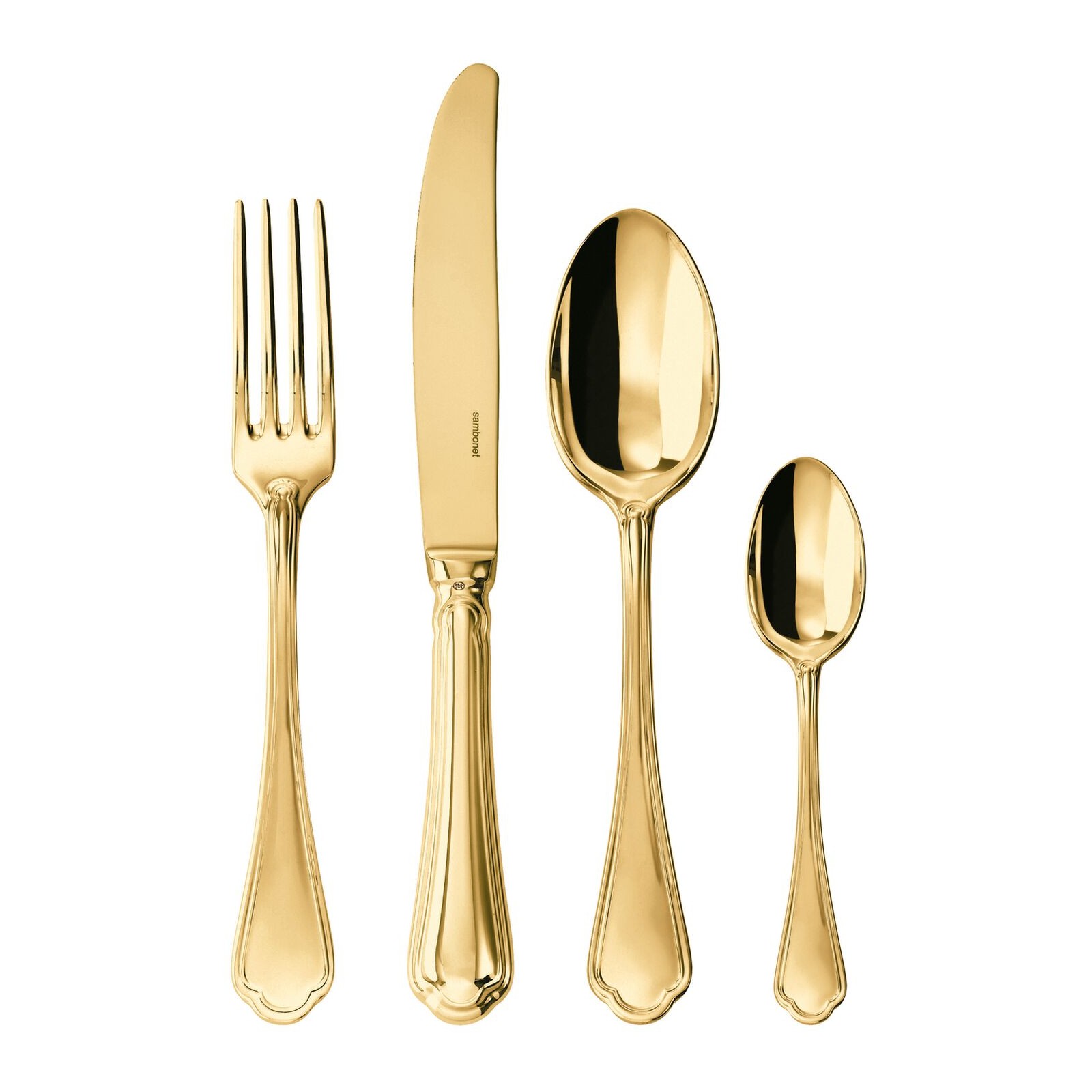 Set 24 posate Filet Toiras PVD gold Sambonet