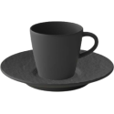 Set 6 Tazze Caffè Manufacture Rock Nero Villeroy & Boch