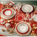 Servizio tavola natalizia 18 piatti Connubio Brandani