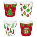 Set 4 Bicchierini Caffè 100 Ml Jingle Bells