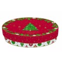 Set 4 Piatti Dessert In Scatola Regalo Jingle Bells
