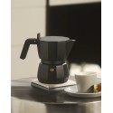 Caffettiera Moka nera 3 tazze
