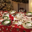 Servizio tavola natalizia 18 piatti Elfo Magia Brandani