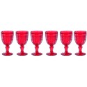 Calice Rouge Rosso Set 6 Pz Vetro Brandani