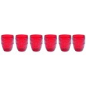 Bicchiere Rouge Rosso Set 6 Pz Vetro Brandani