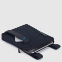 Borsello Porta Ipad Air In Tessuto E Pelle Blu