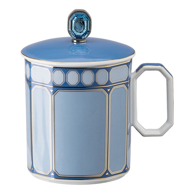 Signum Bicchiere con manico e coperchio Swarovski x Rosenthal