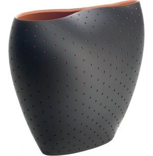 Aldo vaso per fiori nero alessi