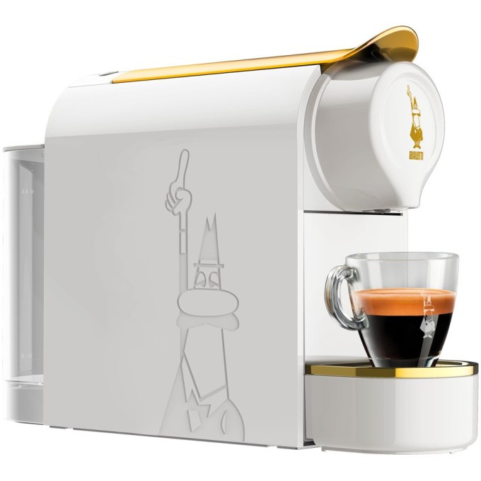 Macchina da caffè a capsule Gioia White and Gold Bialetti