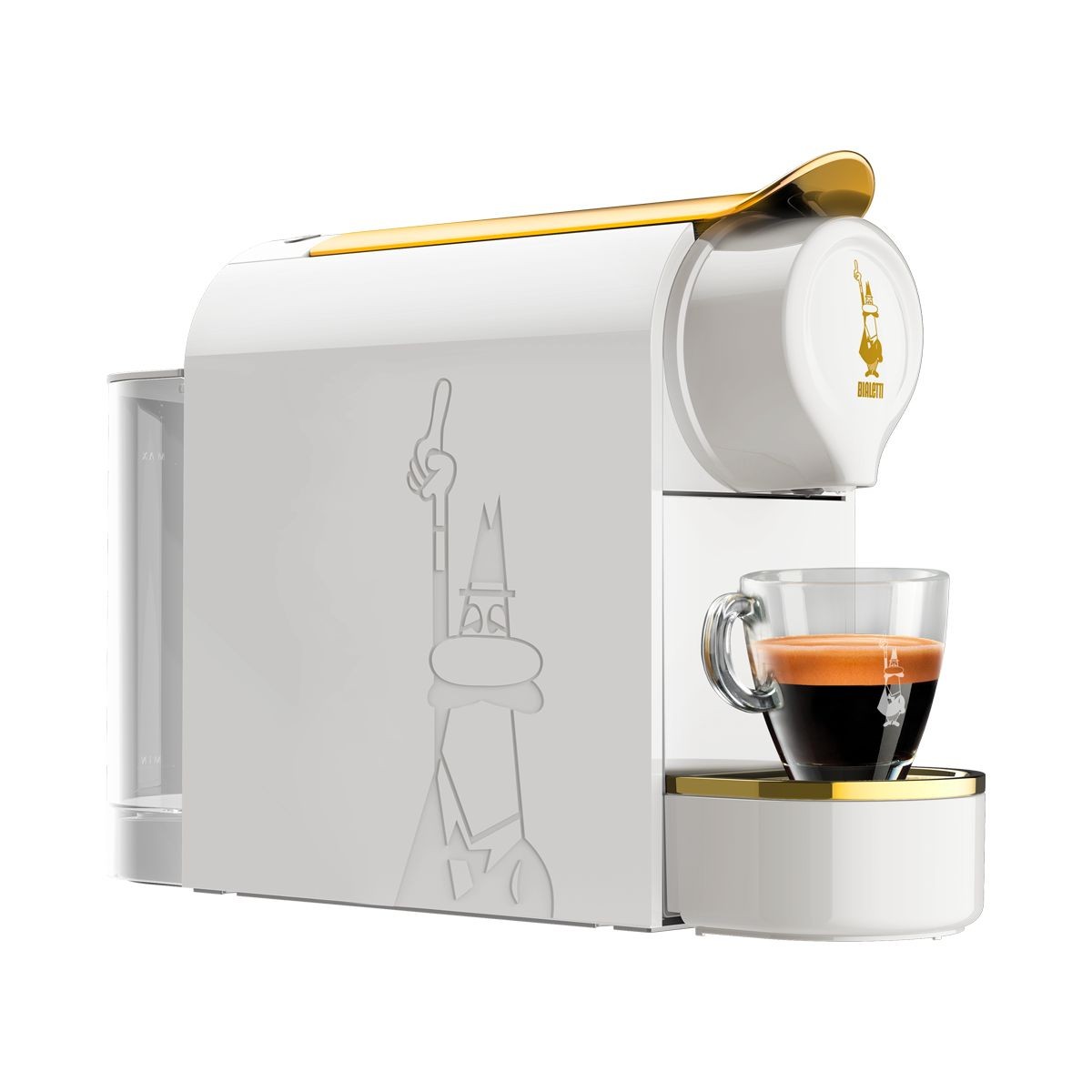 Macchina da caffè a capsule Gioia White and Gold Bialetti