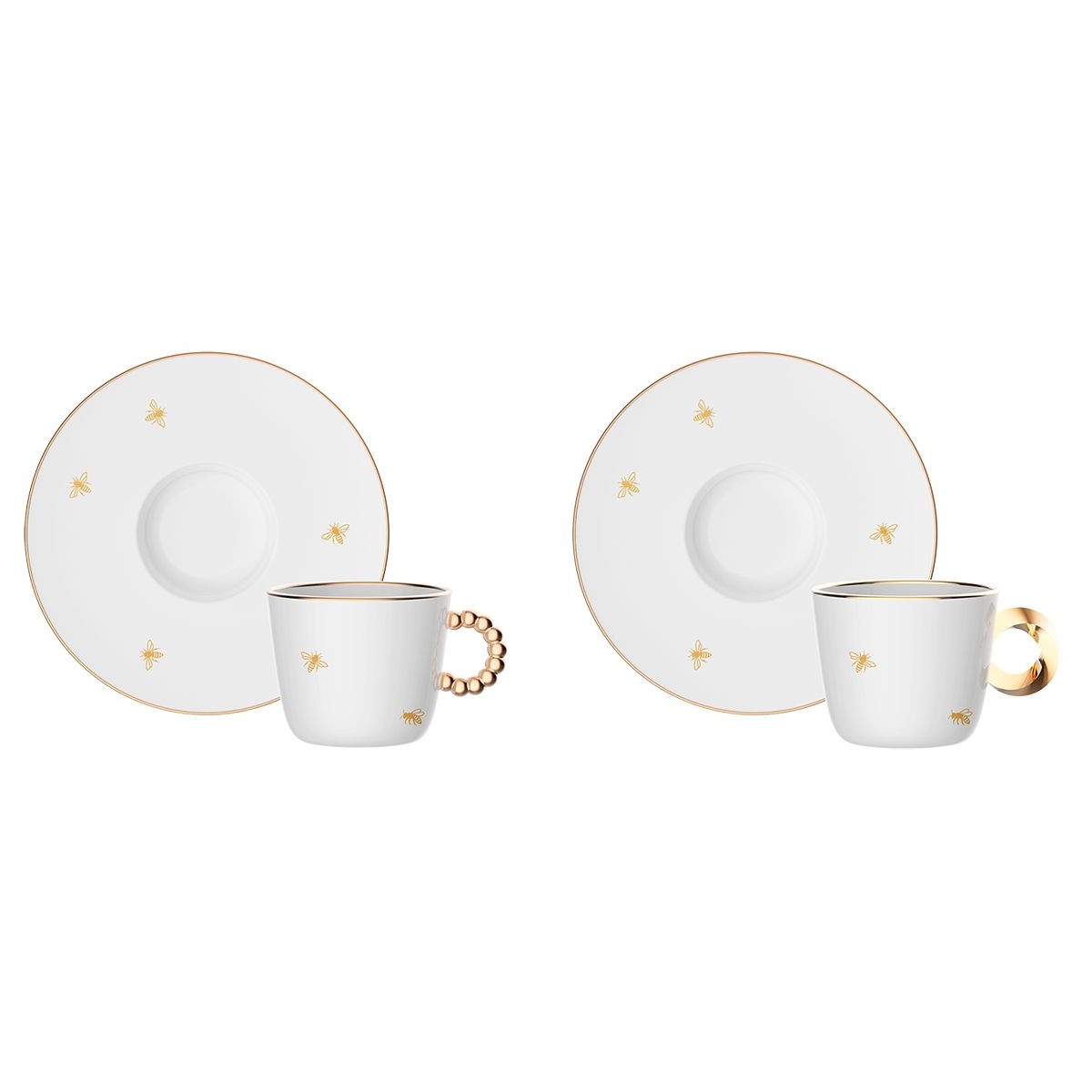 Set 2 tazze cappuccino Oro delle Api Bialetti