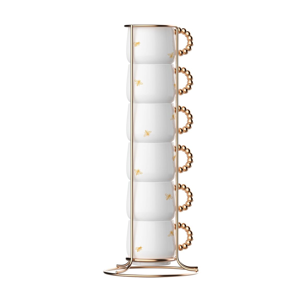 Set 6 tazzine impilabili Oro delle Api Bialetti