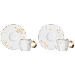 Set 2 tazzine Twist - Oro...