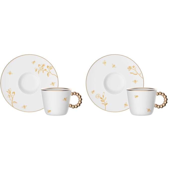 Set 2 tazzine Oro delle Api Bialetti