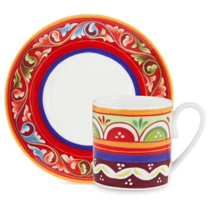 Tazza caffè con piattino Carretto Dolce & Gabbana