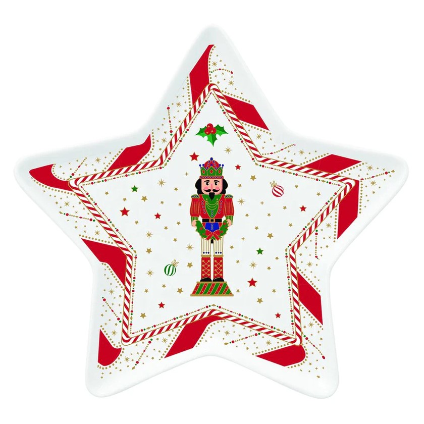 Piatto A Stella Nutcracker Twist