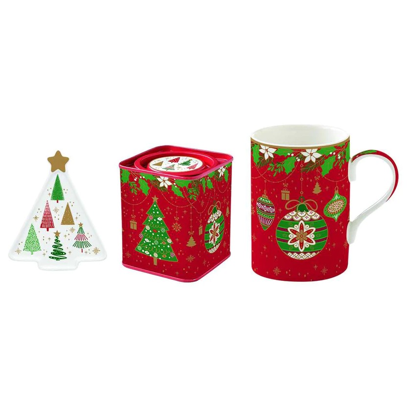 Set Mug + Poggiabustine Da Thè Jingle Bells