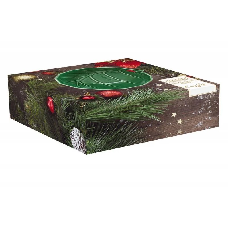 Vassoio Ovale 36X24,5 Cm Holly & Berries Green