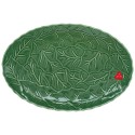 Vassoio Ovale 36X24,5 Cm Holly & Berries Green