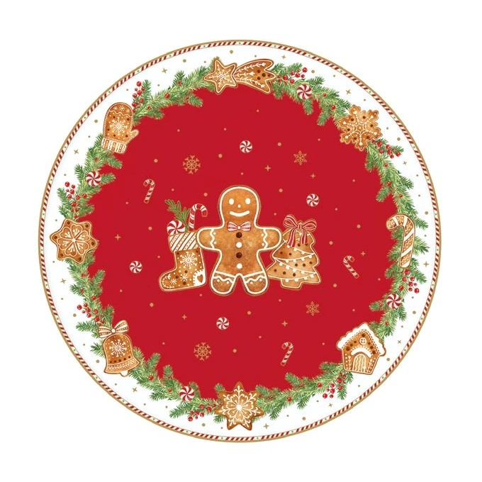 Piatto Torta Fancy Gingerbread