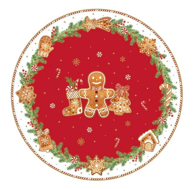 Piatto Torta Fancy Gingerbread