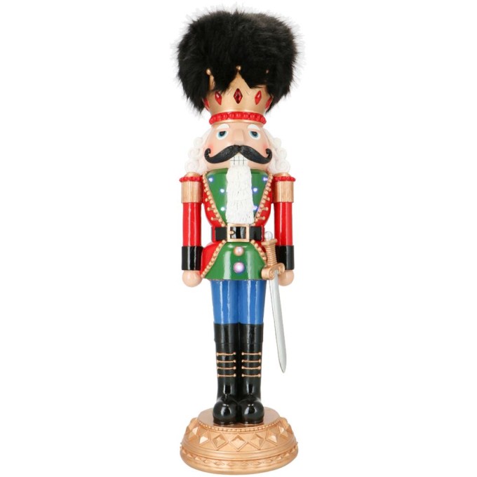 Nutcracker with hat in fur poly