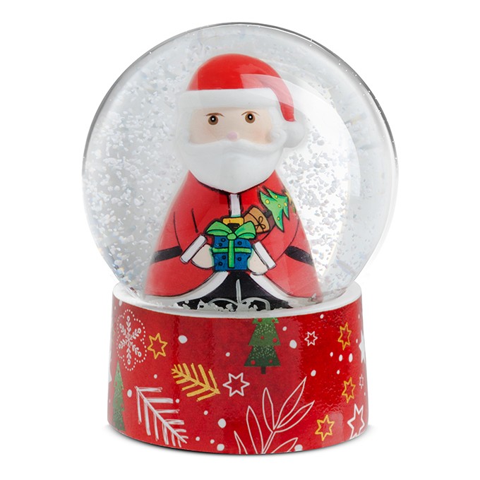 Palla Di Neve Natale Con Luce Babbo Natale Egan
