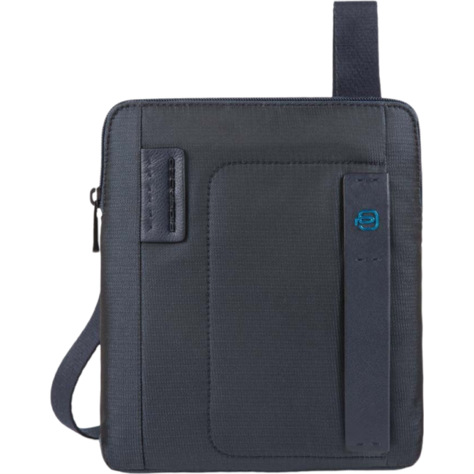 Borsello Porta Ipad Air In Tessuto E Pelle Blu
