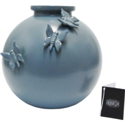 Vaso sphere grigioazzurro