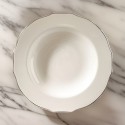 Set 8 piatti fondi duchessa filo platino Richard Ginori 1735