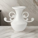 Vaso anfora 40 cm in porcellana bianca Hervit