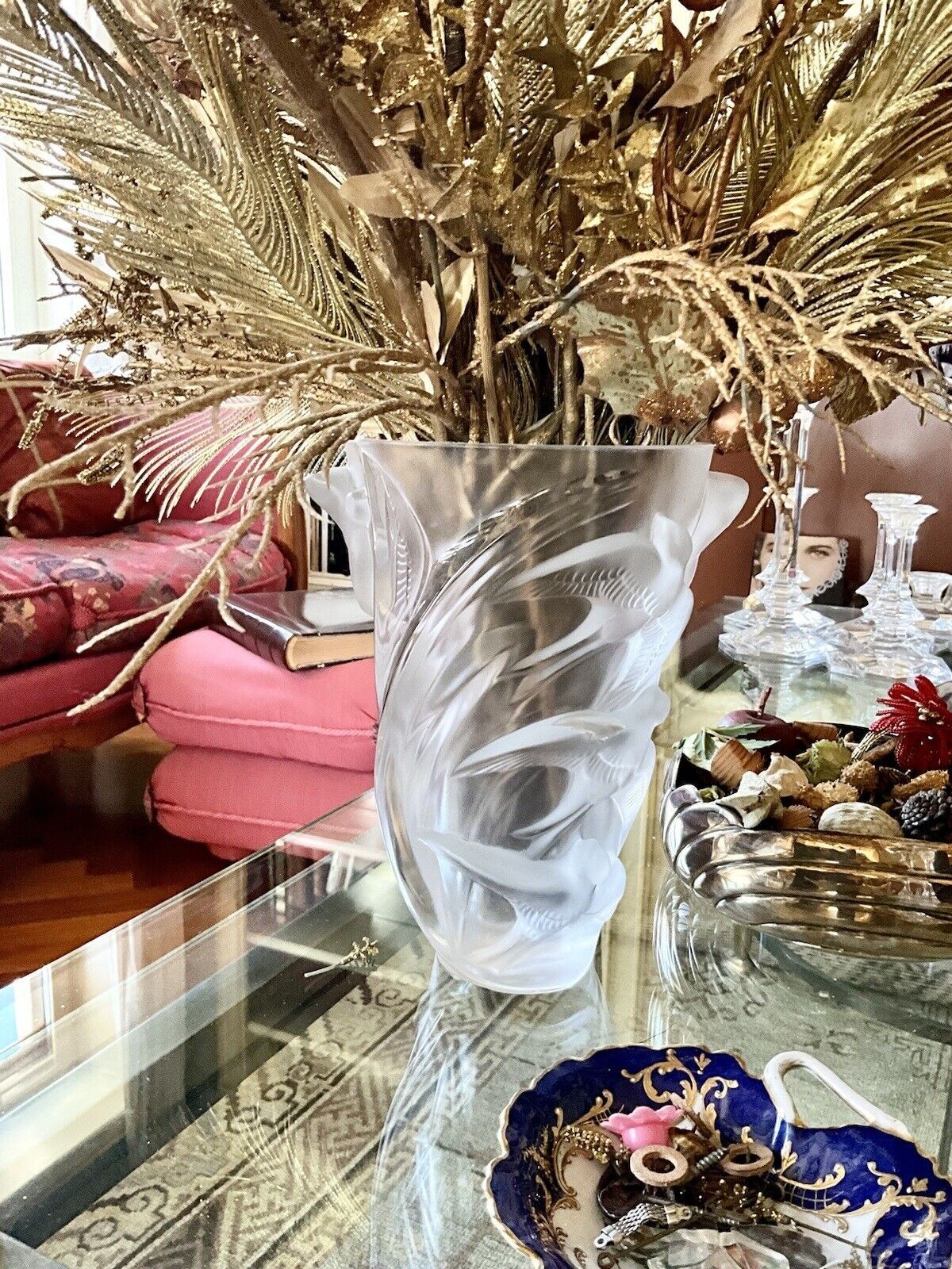 Vaso 25cm Martinets Lalique Cristalli