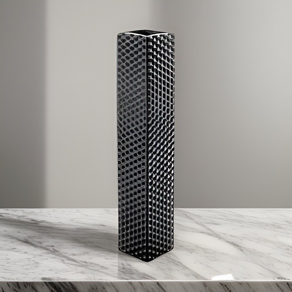 Vaso laccato nero 60cm IVV