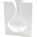 Vaso in legno e vetro misura  cm 28 h Serax