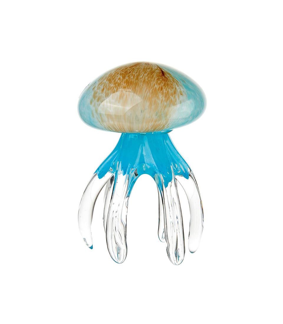Set 4 meduse decorative in vetro L'Oca Nera