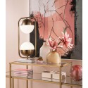 Lampada da tavolo con base in marmo vintage oro L'Oca Nera