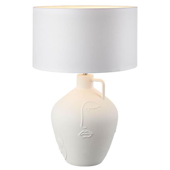 Lampada mediterranea bianco in ceramica L'Oca Nera