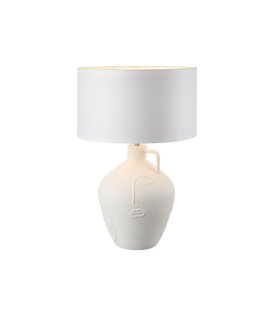 Lampada mediterranea bianco in ceramica L'Oca Nera