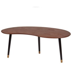 Tavolino ovale in legno e...