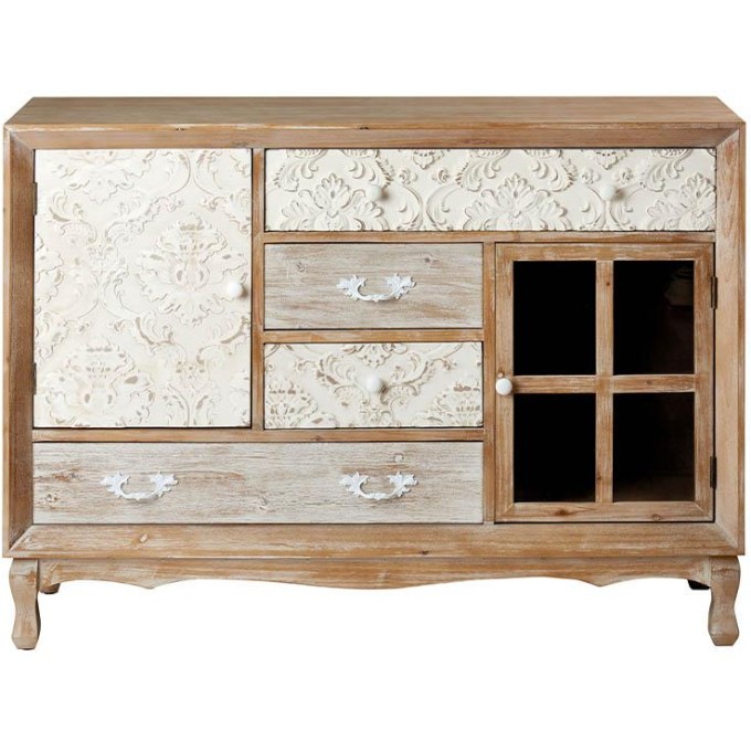 Mobile country in legno con cassetti L'Oca Nera