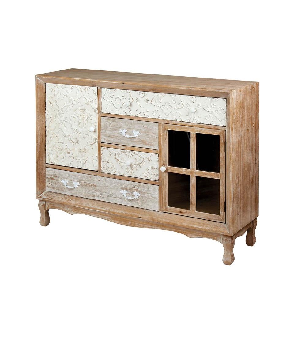 Mobile country in legno con cassetti L'Oca Nera