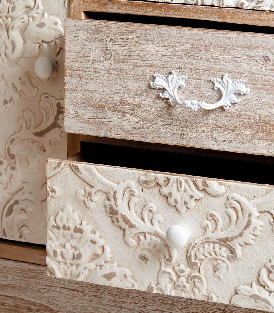 Mobile country in legno con cassetti L'Oca Nera