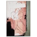 Quadro figura femminile con cornice 80x120cm L'Oca Nera